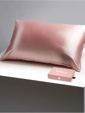 Blissy Pink Standard Pillowcase - 100% Pure Mulberry Silk